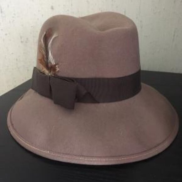 Vintage "Mr. Charles" Ladies Tan Hat. Y2K - Picture 1 of 7
